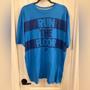 Nike Blue 'Run The Floor' Men's T-Shirt